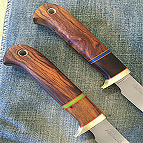 9 inch & 7 inch Punta Chivato Desert Ironwood with contrasting spacers